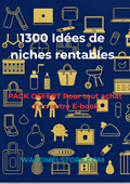 1300 idées de niches rentables - Pack complet - Guide ultime pour trouver votre niche et lancer votre business en ligne - wardmelstore.com