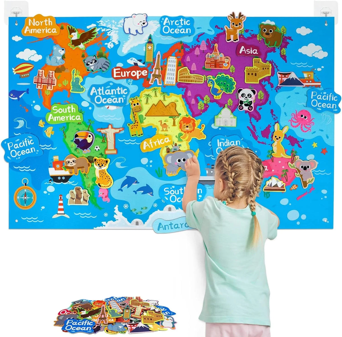 Kit Montessori Cycle De Vie – Planche En Bois Et 9 Figurines Animales Pour Enfants 3-10 Ans