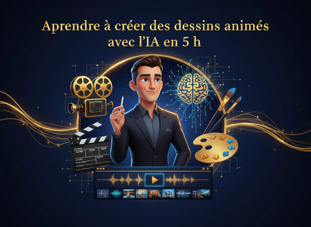Formation IA pour créer des dessins animés en 5 heures
