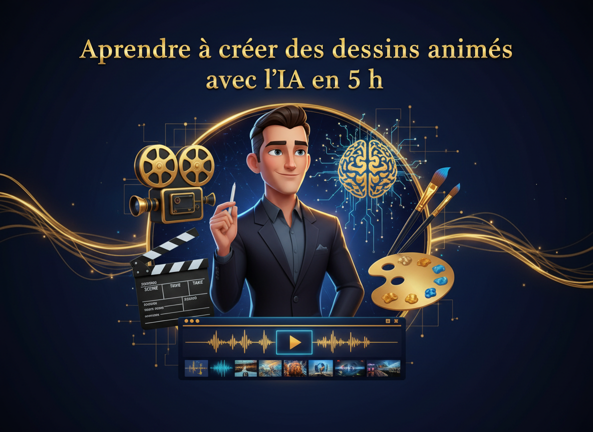 Formation IA pour créer des dessins animés en 5 heures