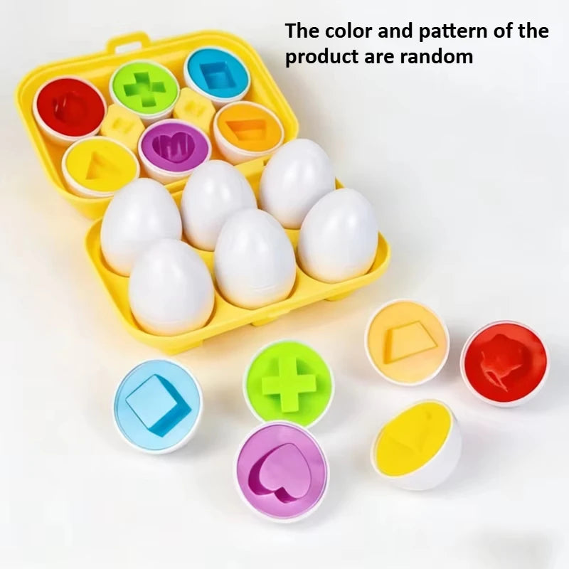 Boîte de rangement avec œufs éducatifs formes et couleurs