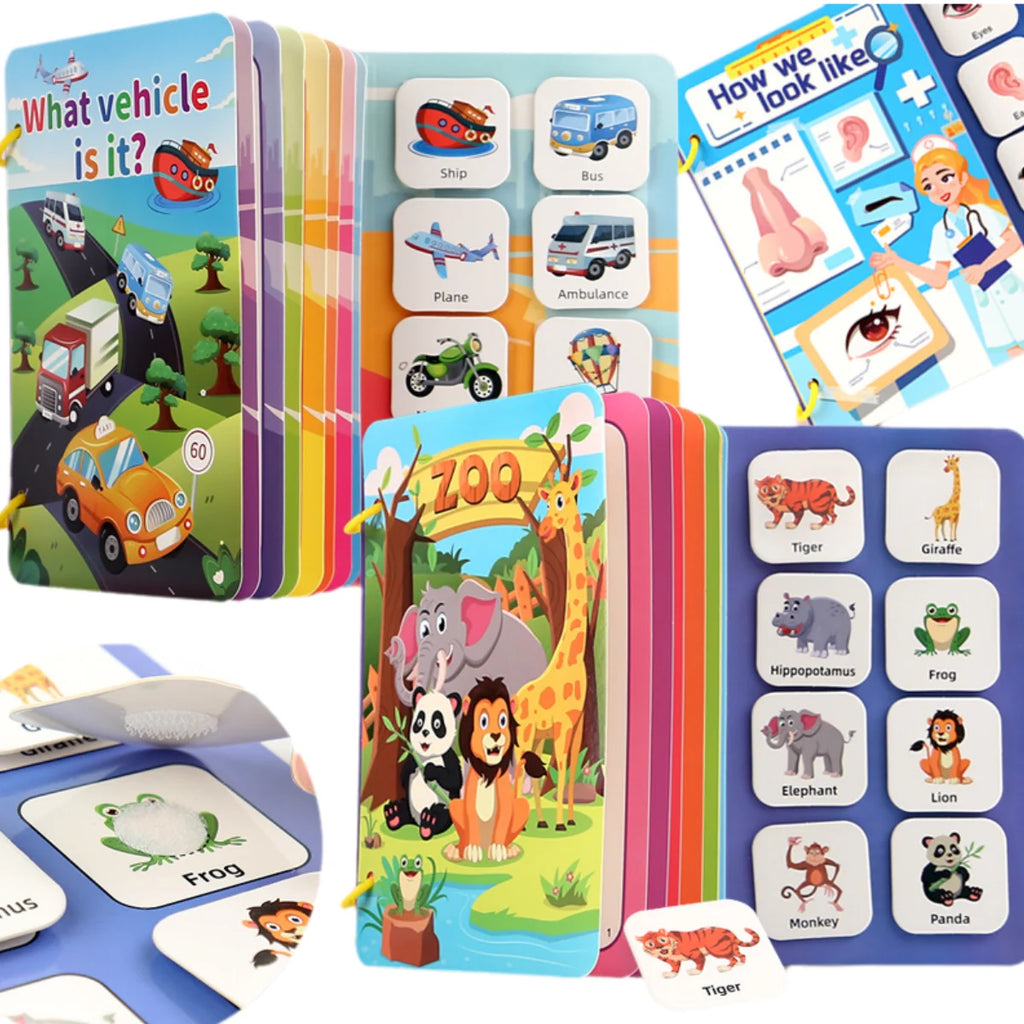 Busy Book Montessori – livre d’éveil interactif pour enfants 2–4 ans