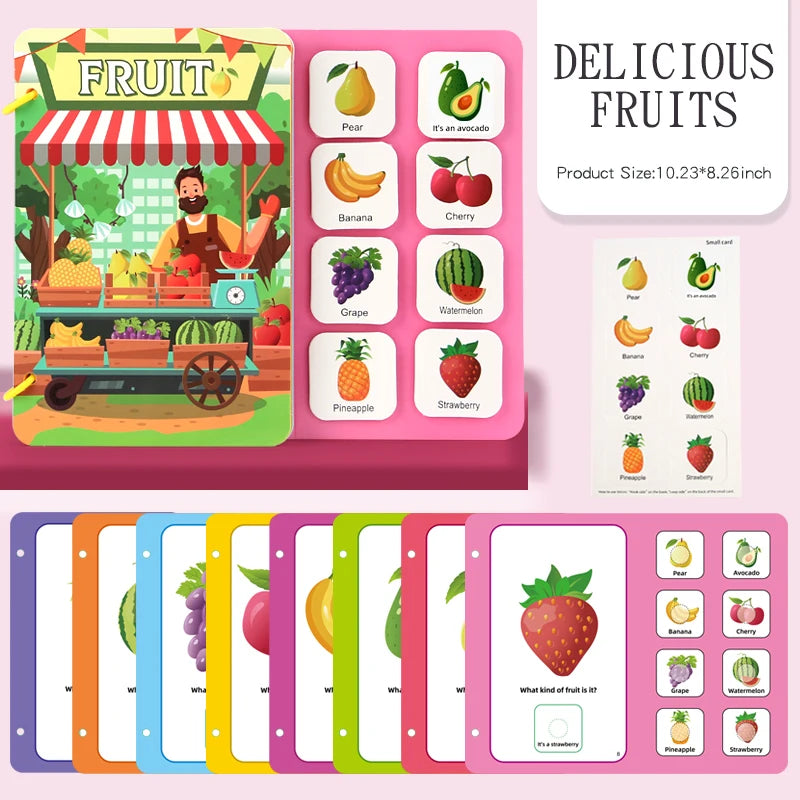 Busy Book Montessori – livre d’éveil interactif pour enfants 2–4 ans
