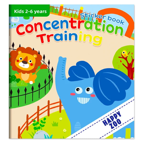 Livre d’autocollants Montessori – thème Visite du Zoo