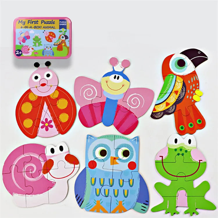 Puzzle insectes en bois – boîte métal – Wardmelstore