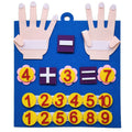 “Planche de comptage Montessori en feutre – apprentissage des chiffres pour enfants”