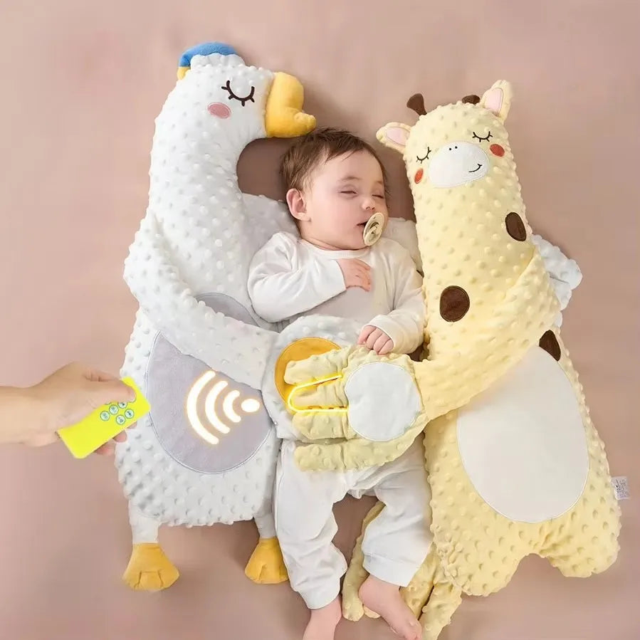 Oreiller poupée câlin bébé – modèle Girafe douceur sécurisante nouveau-né