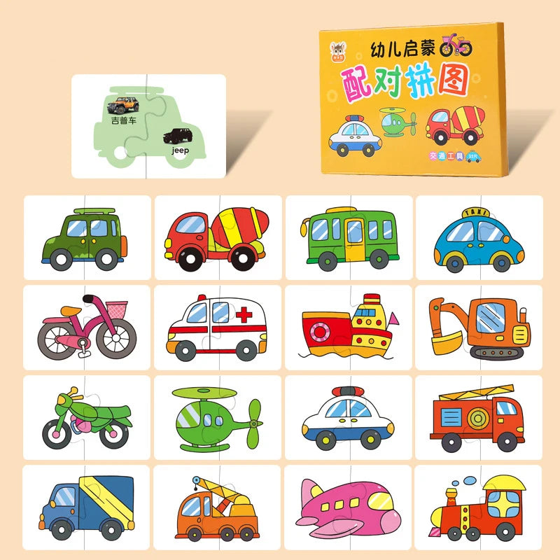 Cartes Éducatives Montessori – Une Image, un Mot, et Votre Enfant Apprend | 1-3 ans