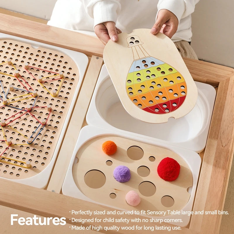 Table Sensorielle Montessori – Tous les Sens de Votre Enfant s'Éveillent en Même Temps | 1-3 ans