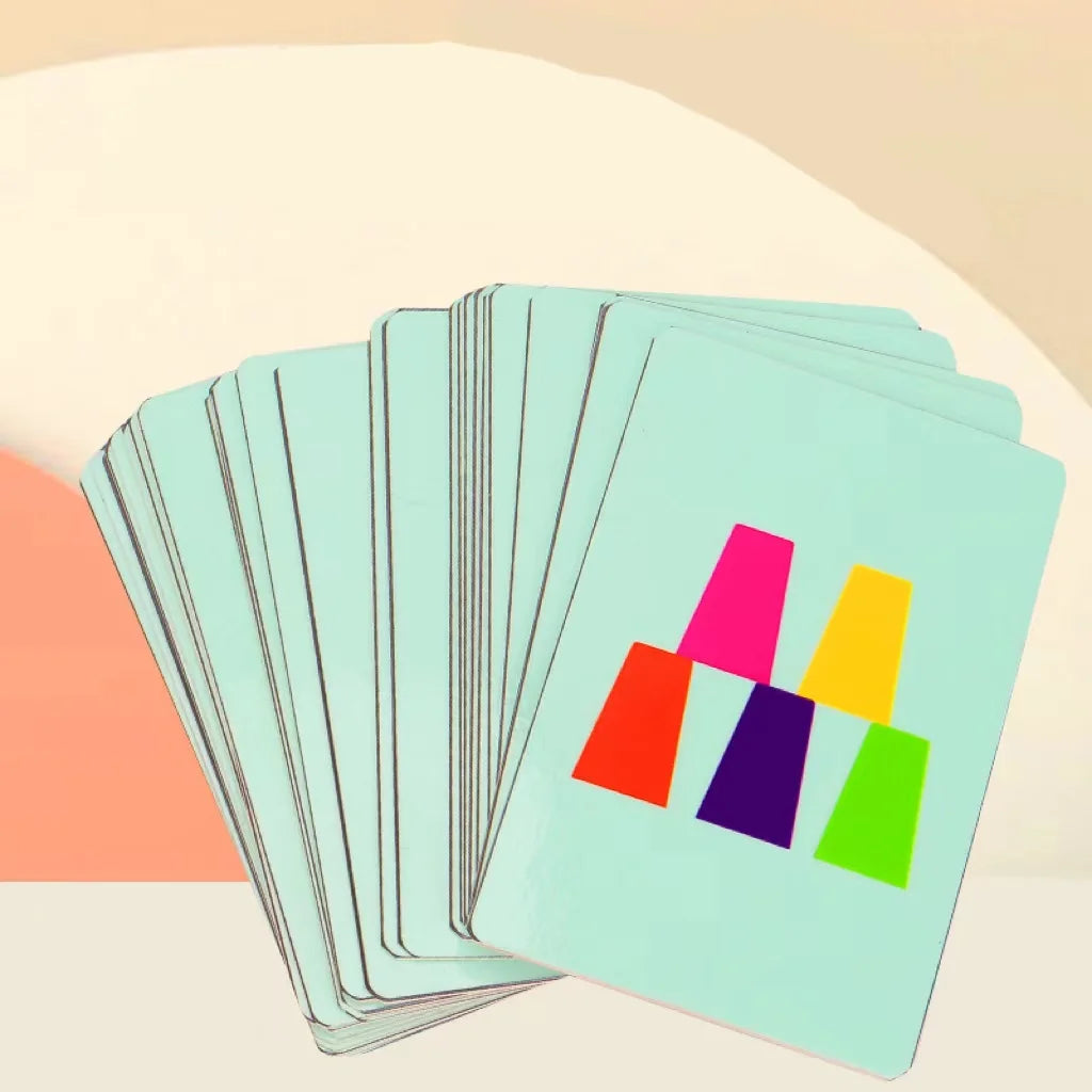 Gobelets Empilables Montessori + Cartes Défi – Grand, Moyen, Petit : Il Comprend Tout | 1-3 ans