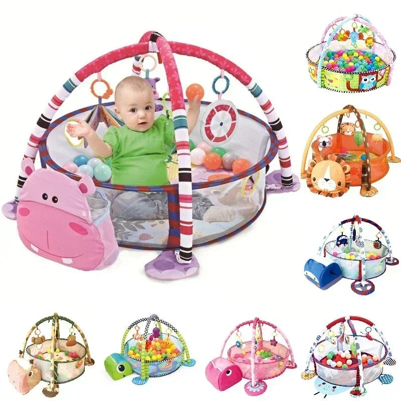 Bébé sur tapis tortue 3 en 1 – stimulation sensorielle et développement moteur