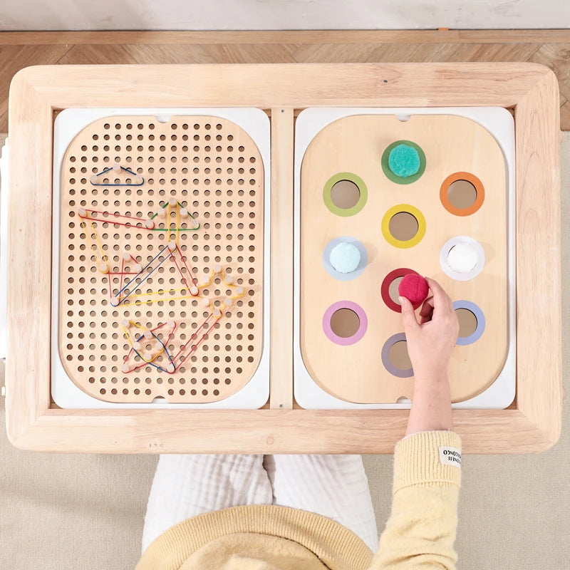 Table Sensorielle Montessori – Tous les Sens de Votre Enfant s'Éveillent en Même Temps | 1-3 ans