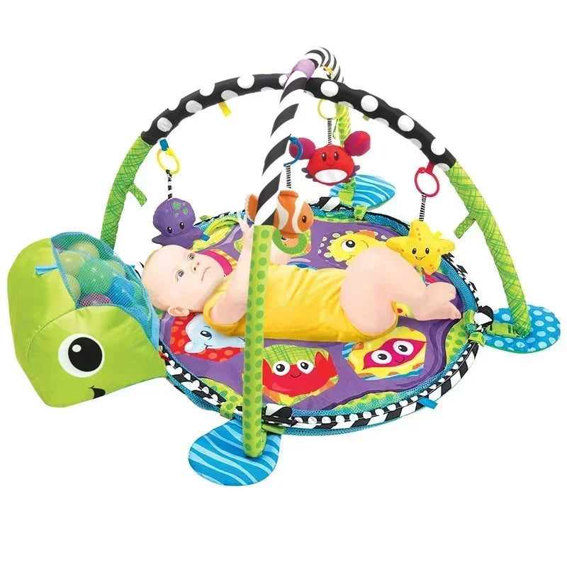 12 coloris tapis tortue bébé 3 en 1 – lavable machine coton doux conforme CE