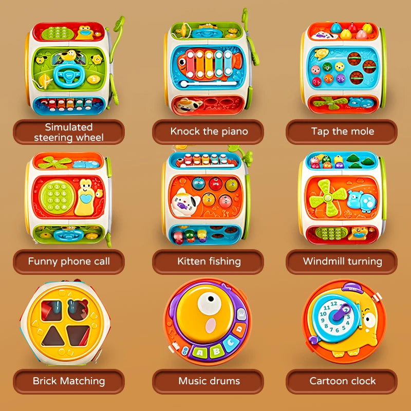 Style smartphone téléphone jouet bébé – mélodies et sons animaux coordination