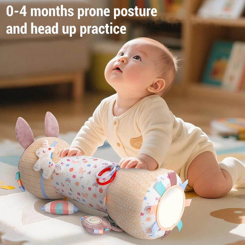 Face colorée tapis éveil bébé Montessori – motifs et couleurs vives stimulation cognitive