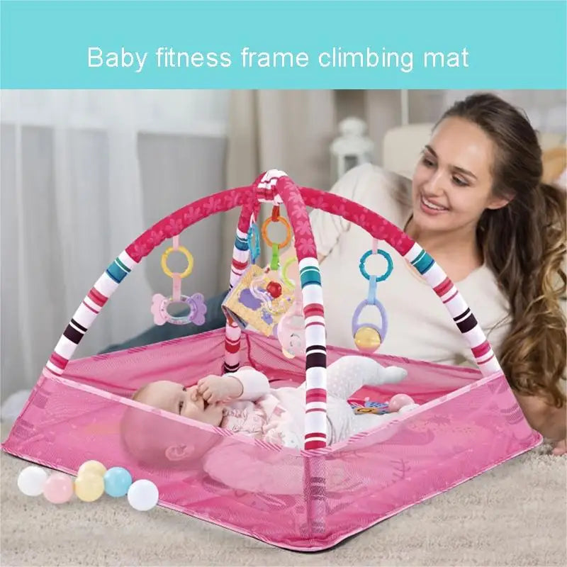 Cadre éveil fitness bébé Montessori – coloris Gris stimulation motrice et sensorielle