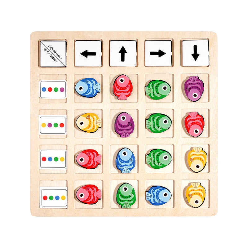 Détail des pièces colorées – jeu de logique Montessori tri et classement
