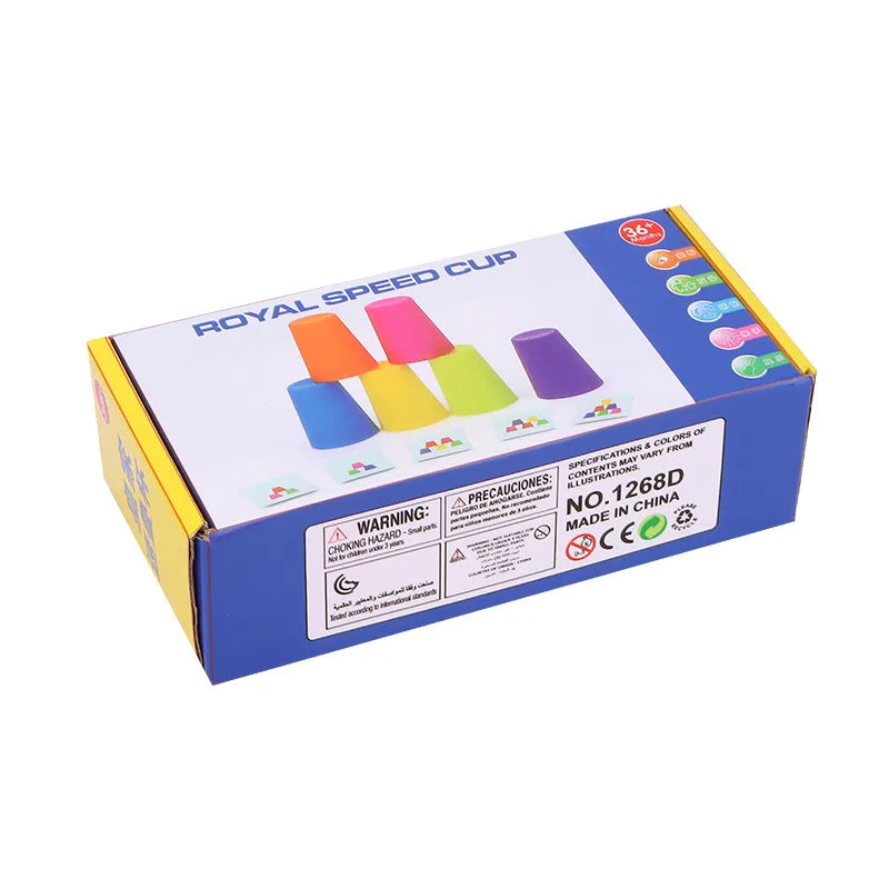 Gobelets Empilables Montessori + Cartes Défi – Grand, Moyen, Petit : Il Comprend Tout | 1-3 ans