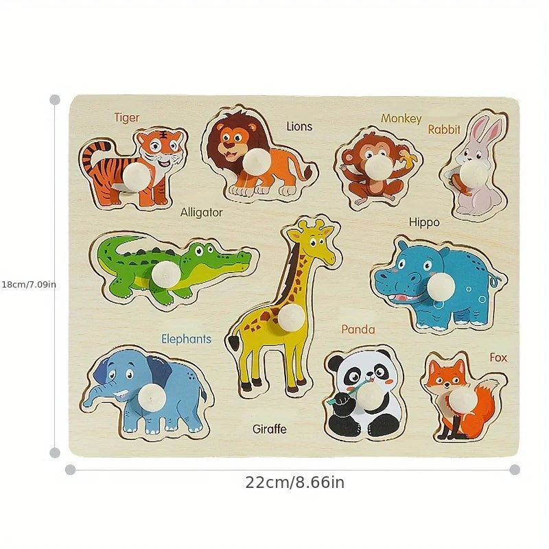 Puzzle Géométrique Montessori – Il Trouve Seul, Il Réussit Seul, Il Est Fier | Bois 1-3 ans