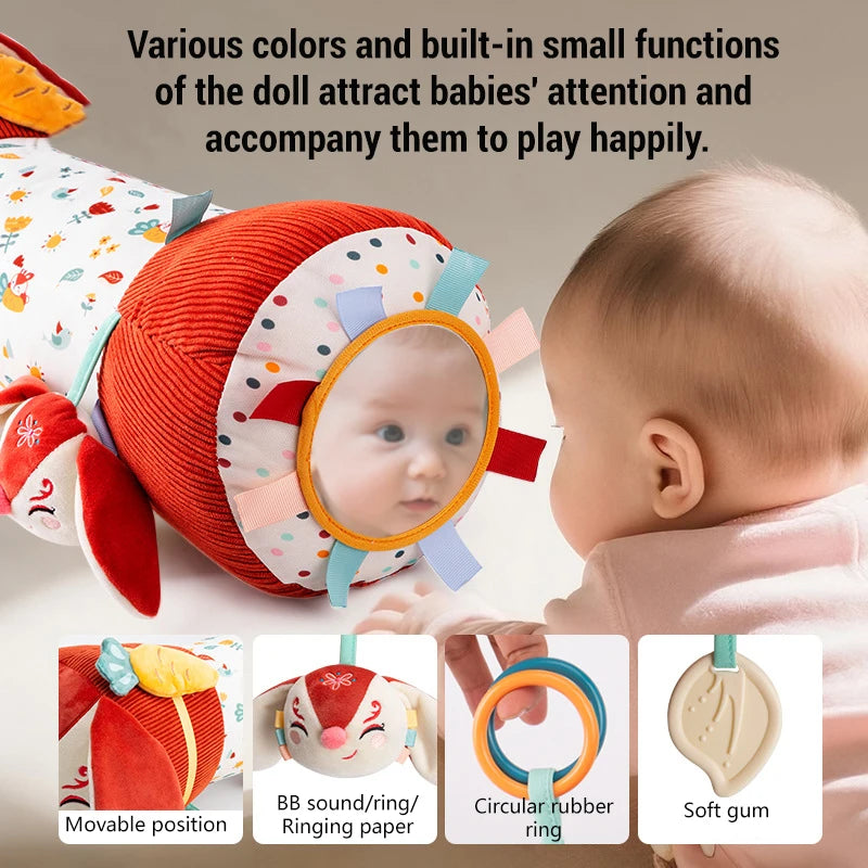 Face texturée tapis éveil bébé – exploration tactile et sensorielle Tummy Time