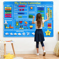 Calendrier Montessori mural en feutrine 40x29 cm – apprentissage du temps pour enfants – Wardmelstore