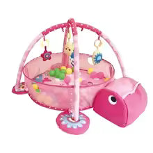 Tapis 3-en-1 Tortue Bébé – Couverture Éveil & Rampe Éducative