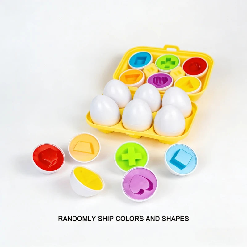 Œufs Montessori éducatifs pour apprendre les formes et les couleurs
